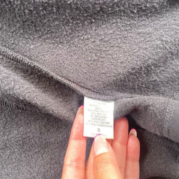 Matty M Black Knit Open Front Jacket with Faux Leather Sleeves - Picture 5 of 8